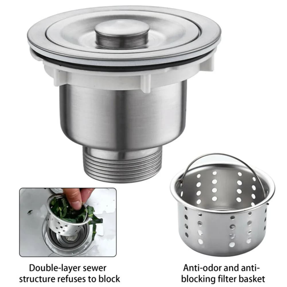 1 pz lavello da cucina scarico assemblaggio filtro di scarico cestello filtro tappo tappo di scarico lavello filtro di scarico accessori da cucina
