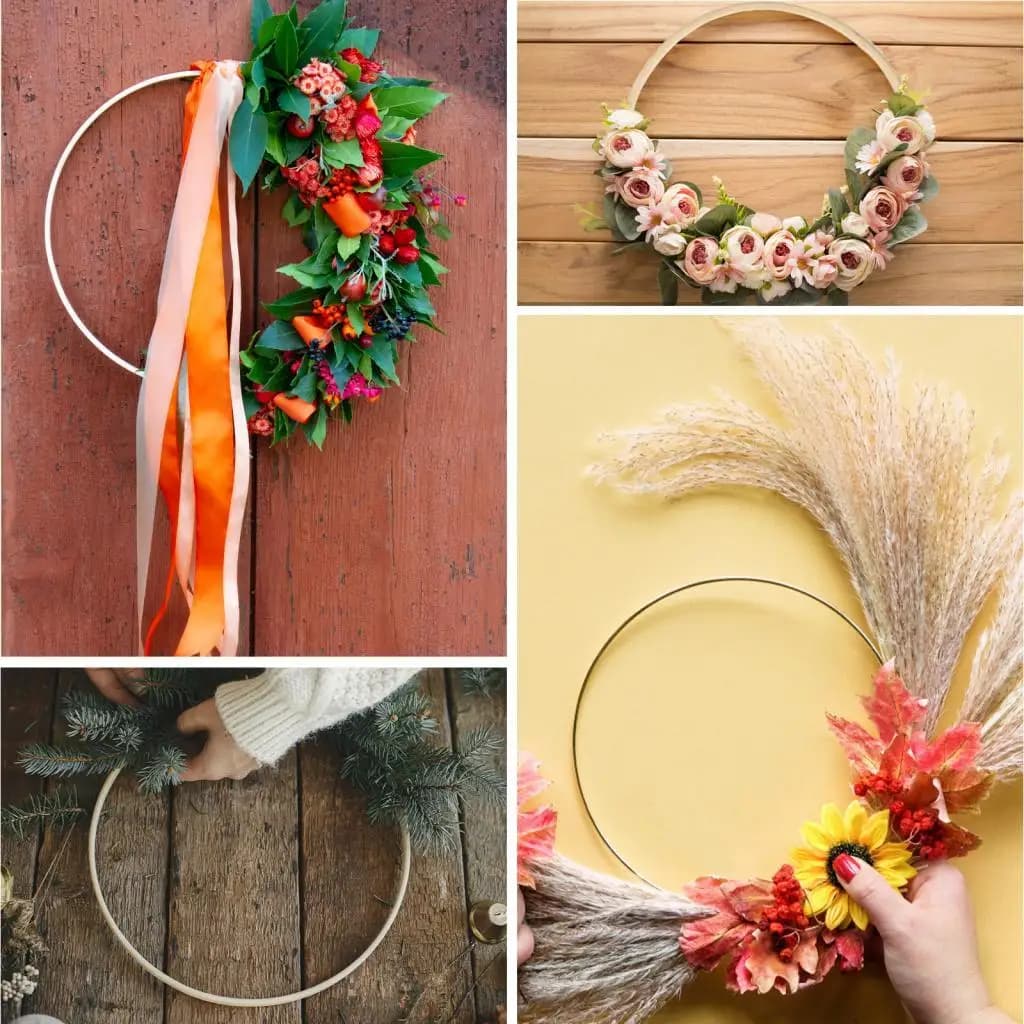 Embroidery Hoop Frame Bamboo Dreamcatcher Round Wooden Ring for Cross Stitch DIY Craft Projects