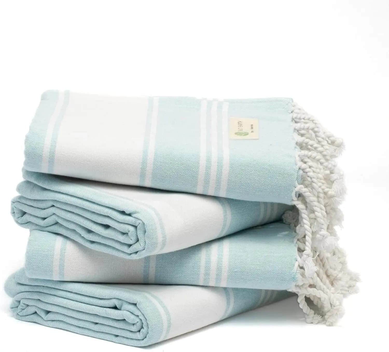 Set di 4 asciugamani da spiaggia in cotone turco (91x183 cm) - Morbidi, ad asciugatura rapida, resistenti alla sabbia, assorbenti per bagno, casa, viaggi, piscina