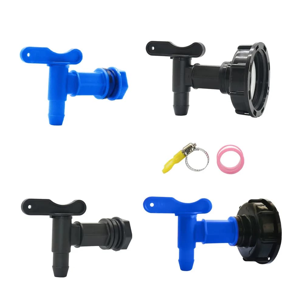 Adattatore per rubinetto serbatoio IBC da 3/4 "filettatura grossa da S60 a 5/8" connettore per tubo flessibile valvole raccordi serbatoio acqua da giardino sostituzione rubinetto