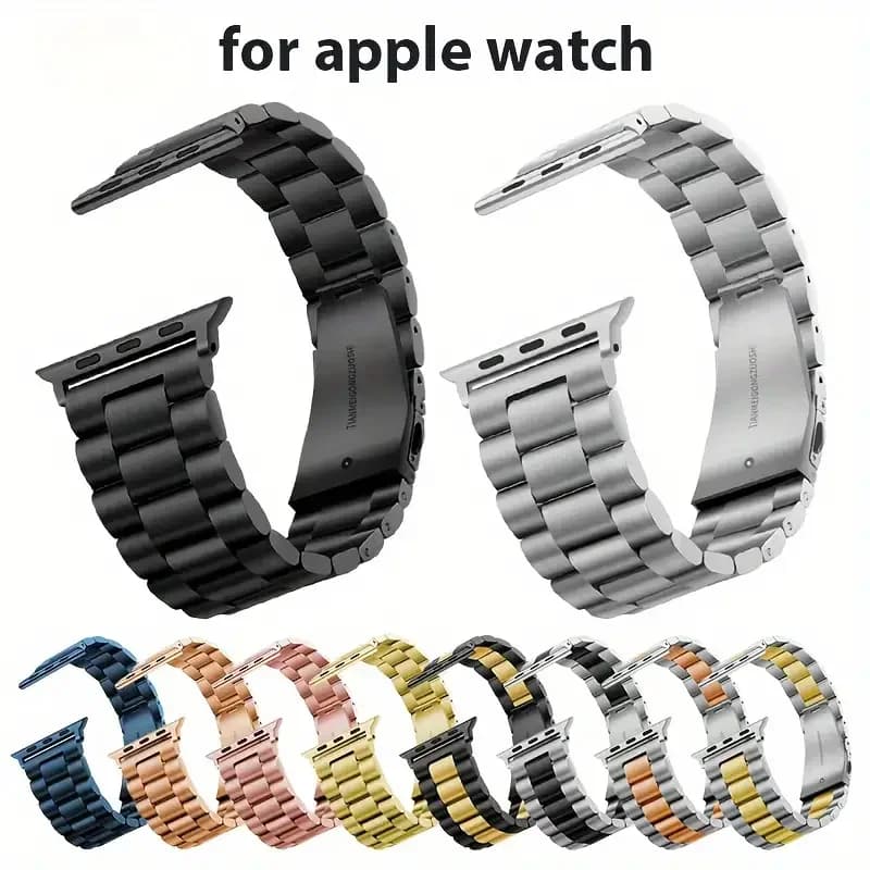 Cinturino in acciaio inossidabile per cinturino Apple Watch 45mm 44mm Ultra 2 49mm 42mm-40mm-41mm-46mm Cinturino in metallo serie 10 9 8 7 6 5 4 3 se