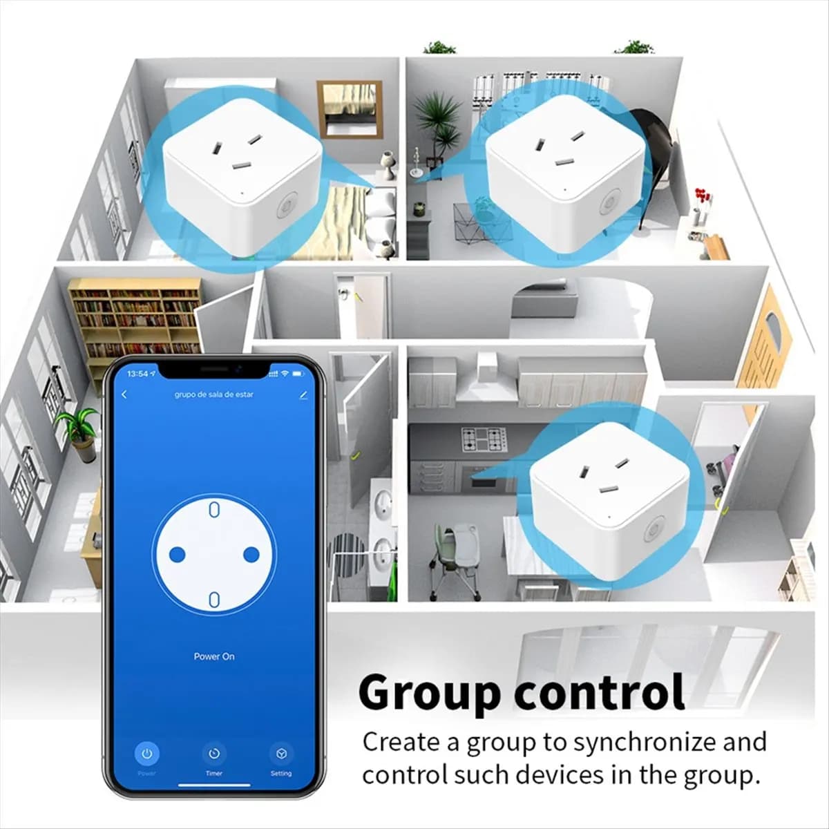 DT81 Zigbee Smart Socket Adapter Tuya Smart Life App Wireless Control Timing Power Monitoring Function Aleax Outlet AU-Plug