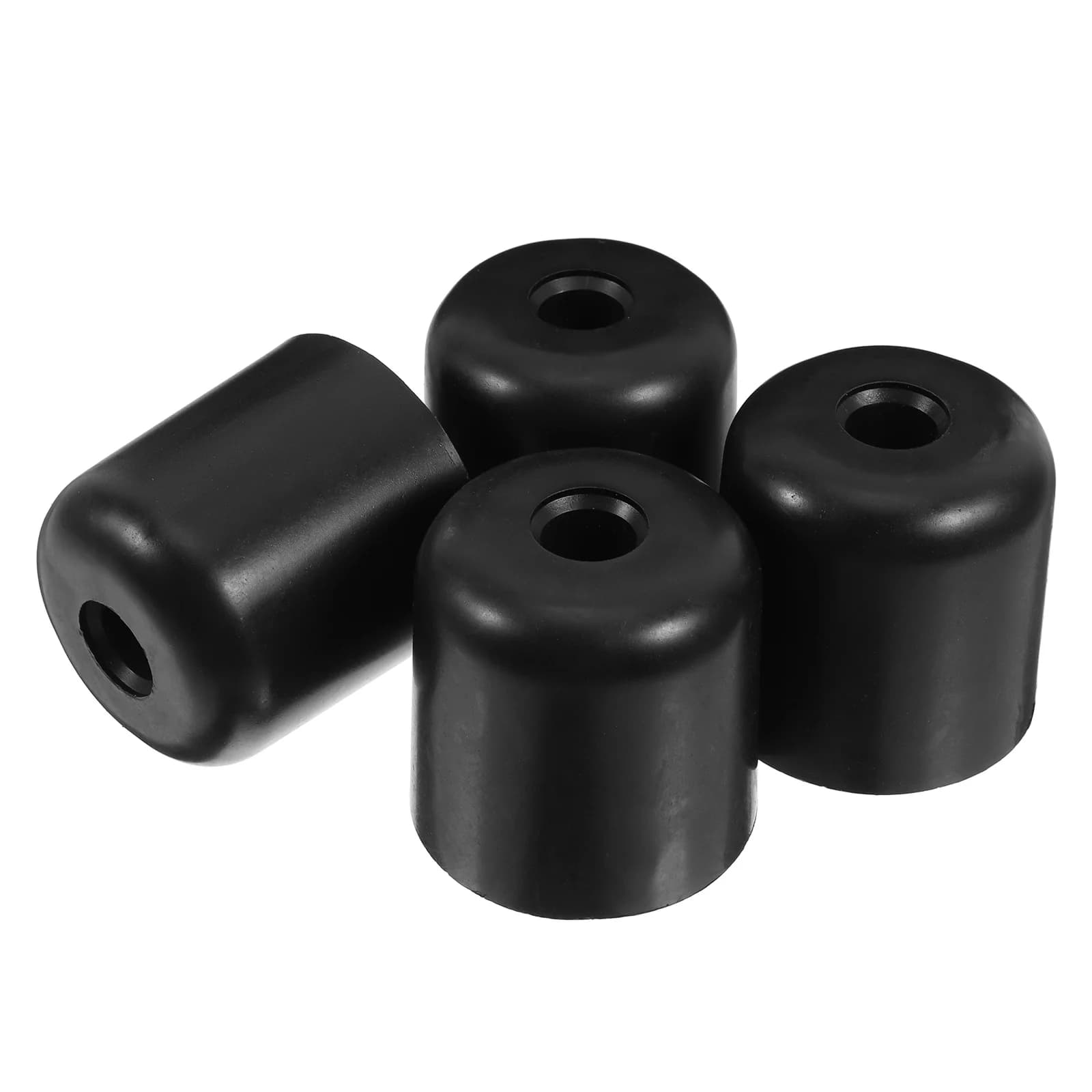 4 pezzi gambe per mobili in plastica nera rotonda conica divano tavolo letto vite di ricambio nei piedi per mobili supporto robusto per divani