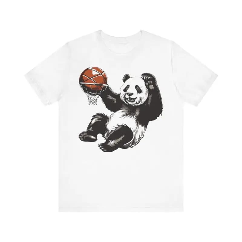 Basketball T-shirt with Dunking Panda