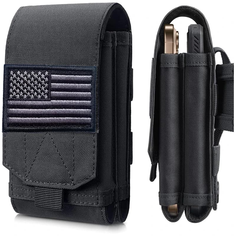 Dual Molle Laser Cell Phone Case Tactical Belt EDC Housing for Life Accessories Outdoor Camping Cell Phone Bag