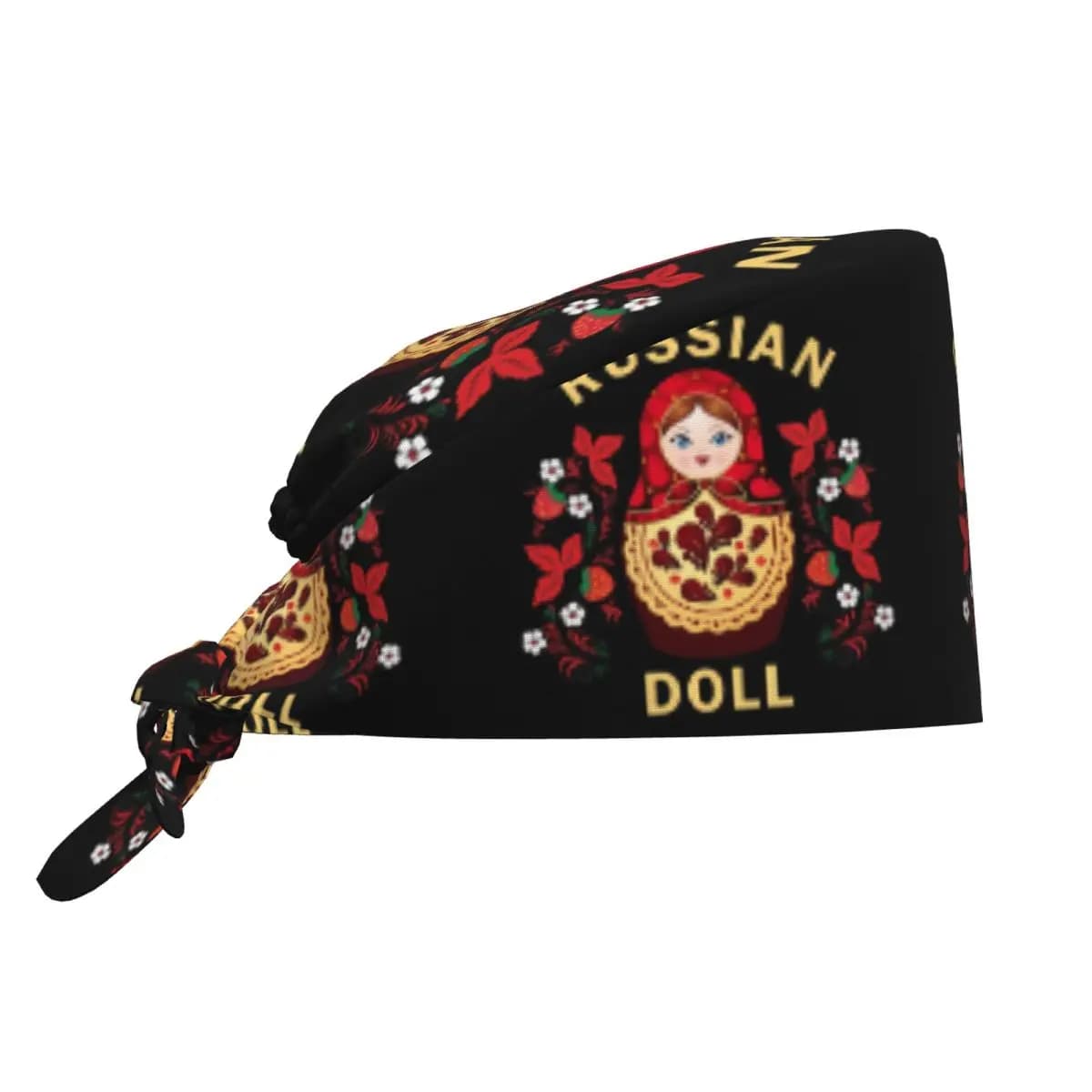Personalizzato Matrioska bambola russa pulizia berretto da lavoro confortevole unisex fiori berretto chirurgico cappello da infermiera scrub cappello da infermiera