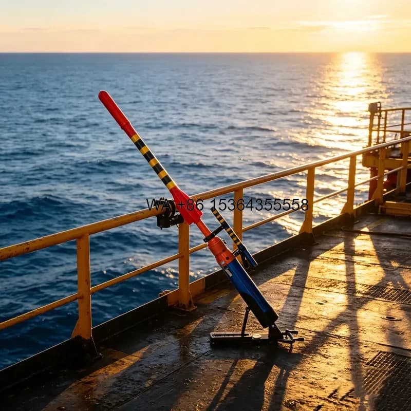 Wmwmnu for Pneumatic Line Thrower Life Saving Rope Projectile Launcher Kit Water and Rescue Device for Marine Fire