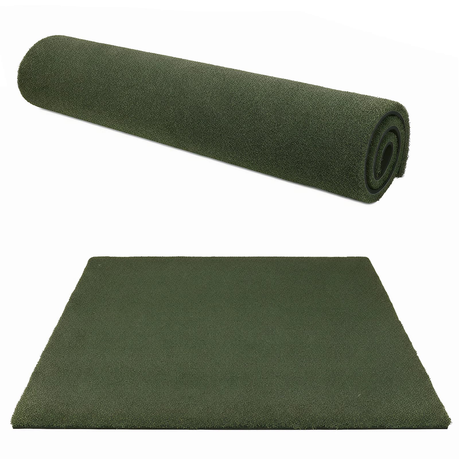 Tappetino da allenamento per golf 5x5ft con linea tee, spessore 35mm, per chipping e driving range, per uso domestico interno ed esterno