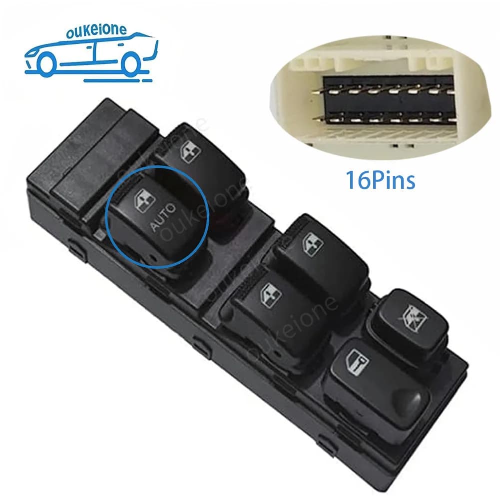 16Pins Auto Anteriore Lato Sinistro Finestra di Energia Elettrica Interruttore Pulsante di Controllo per Kia cerato 2004 2005 2006 2007 2008 2009 93570-2F460