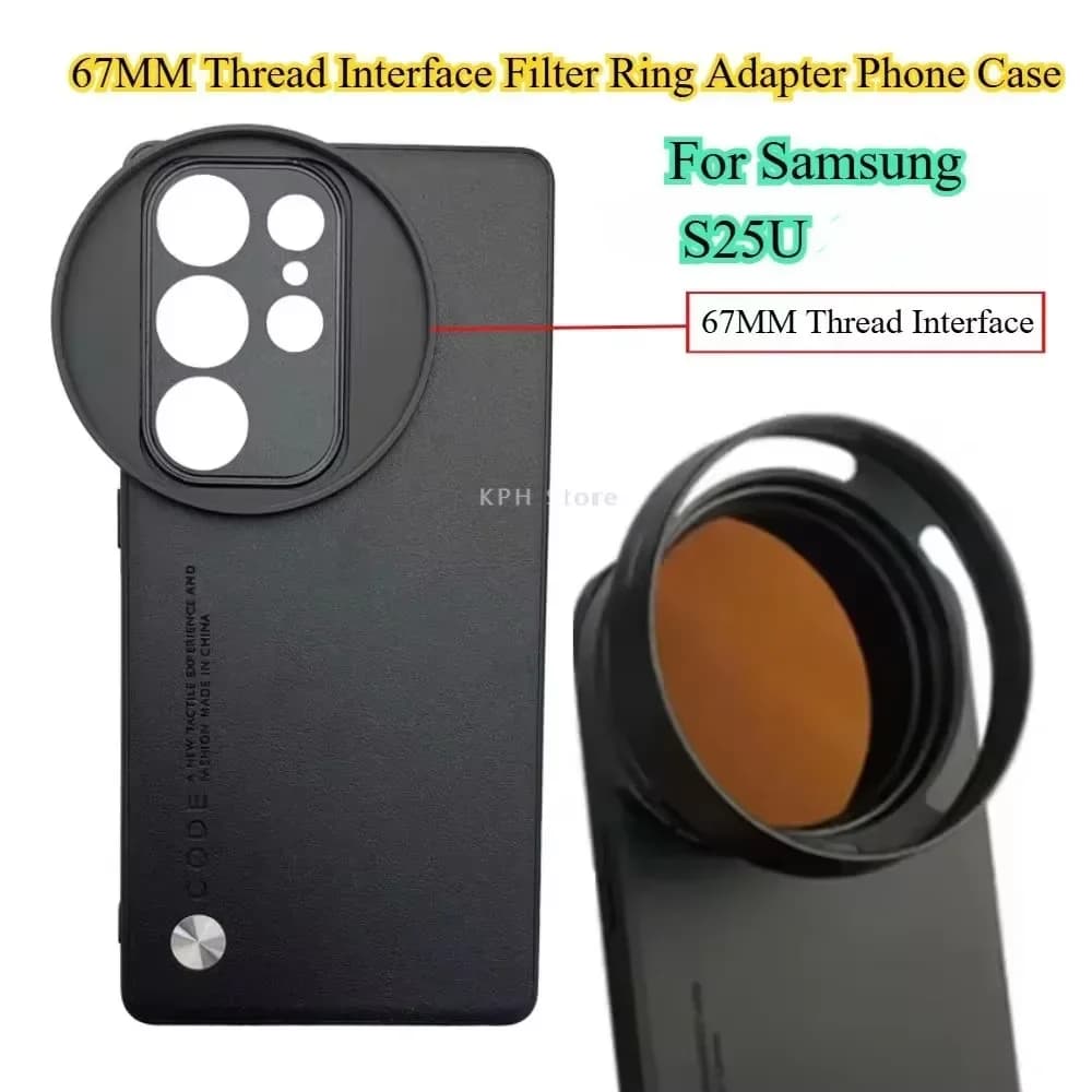 Per Samsung S25 Ultra 67 MILLIMETRI Filo Interfaccia Anello Filtro Adattatore Cassa Del Telefono Per Universale ZOMEI 67 MILLIMETRI CPL VU Star ND2 ND400 filtro