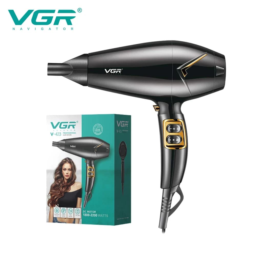 VGR comodo asciugacapelli ad alta potenza parrucchiere asciugacapelli domestico aria calda fredda ioni negativi asciugacapelli ad asciugatura rapida V-423