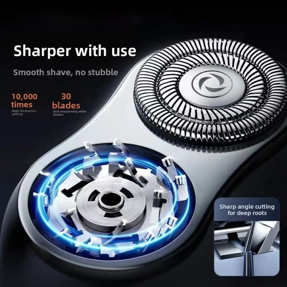 Mini Magnetic Rechargeable Portable Electric Razor for Men, Waterproof, for the Care of Barba and Viso