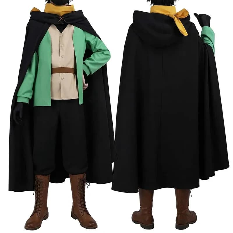 ❤️ ❤️ ❤️ HOLOUN Re:Life In A Different World From Zero Anime Natsuki Subaru Costume Cosplay Mantello Nero Gilet T-shirt Pantaloni Sc ❤️ ⭐️ ❤️