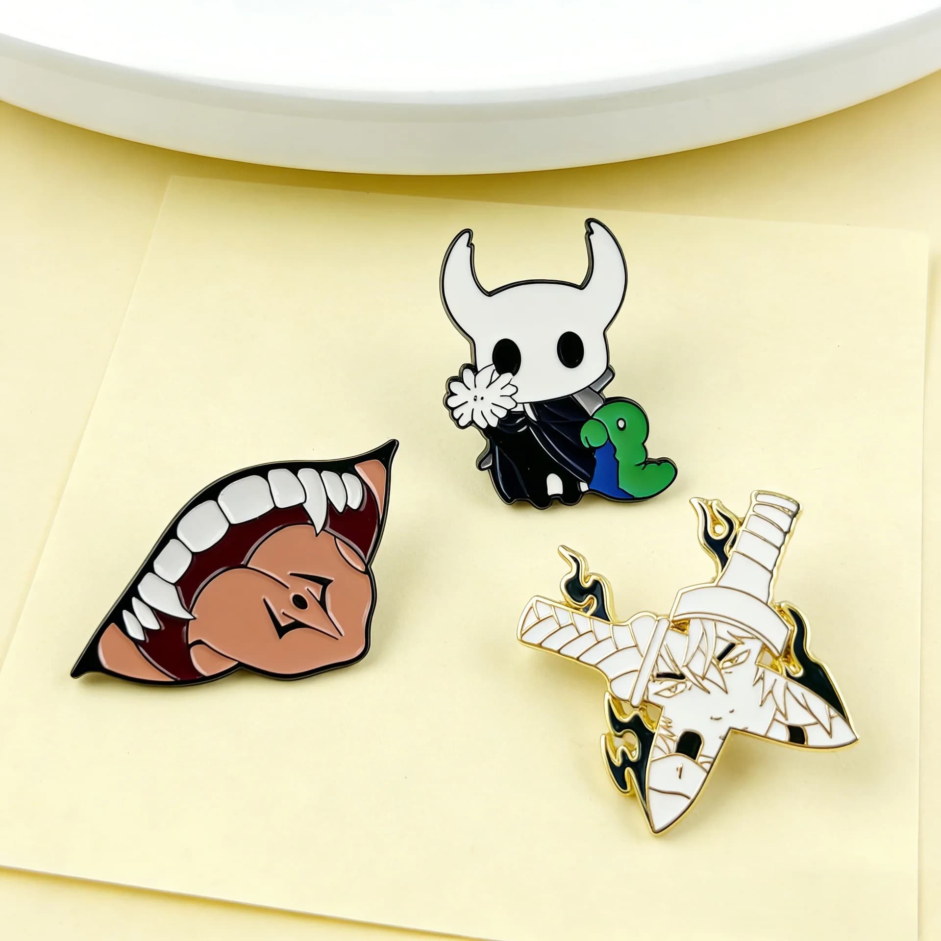 2026 New Hollow Knight Silksong Enamel Pin Set Cute Cartoon Brooch Lapel Pins for Backpacks And Clothes Accessories Gift