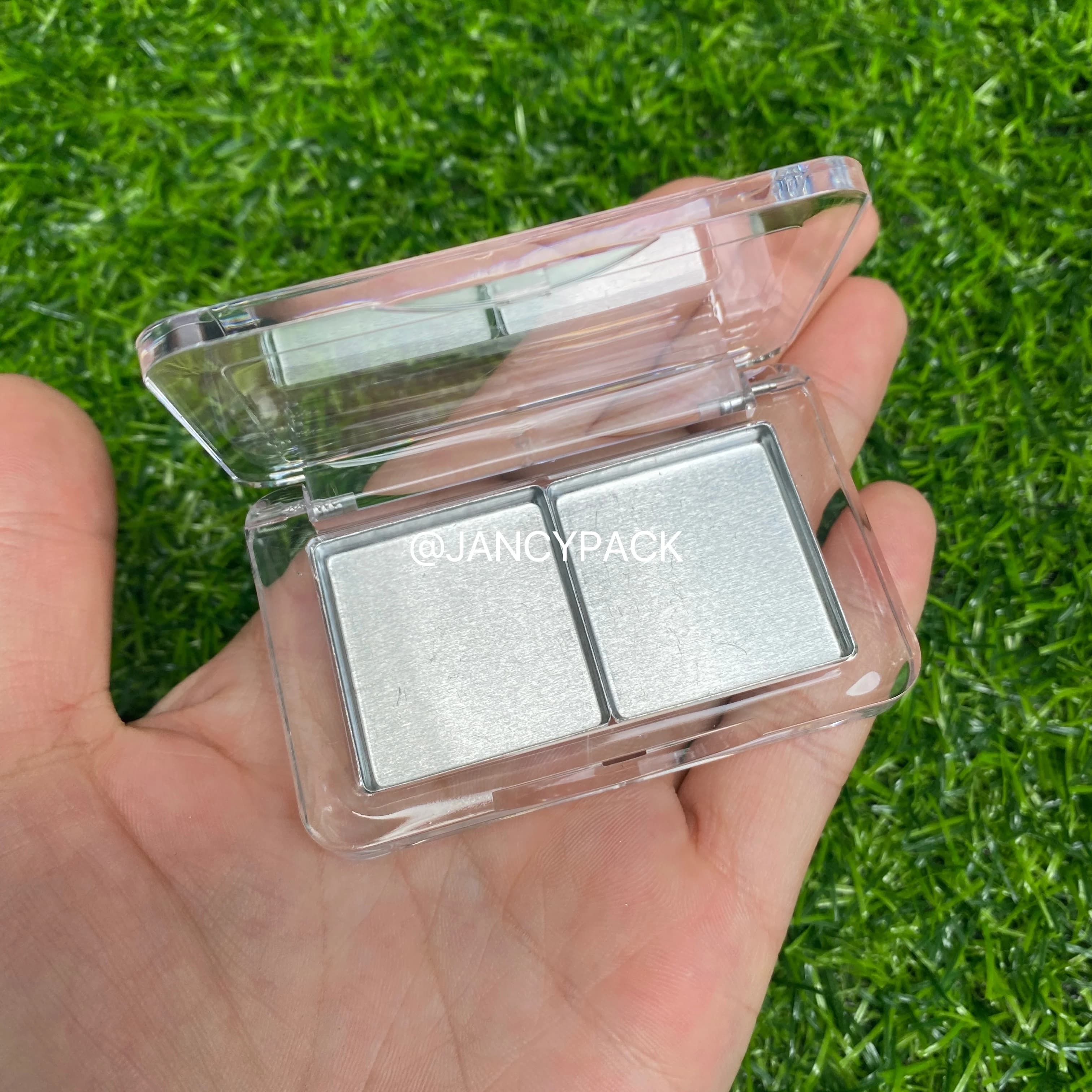 Transparent Umbrella Pack Square Umbrellas Tablet Vacuum container for lipstick Case for fard Lipstick Tablet Toolbox for make-up