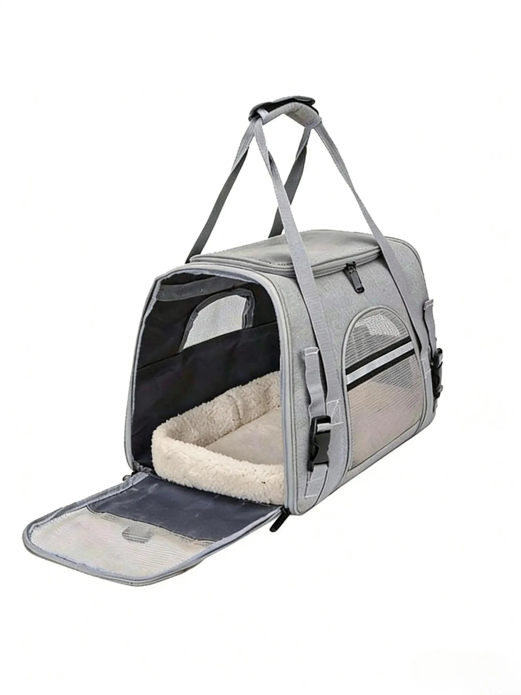 Borsa da trasporto per animali domestici, approvata per il trasporto aereo, per gatti e cani fino a 9 kg, borsa morbida da viaggio per gatti e cani, con M