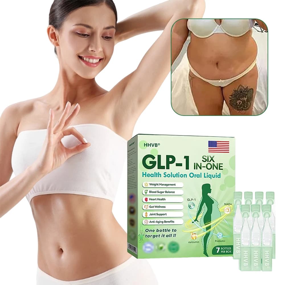 Glp-1 Gocce Orali Dimagranti Sei-in-Uno, Promuovono la Digestione Intestinale, Rassodano la Pelle, Modellano il Corpo, Siero Naturale a Base di Erbe