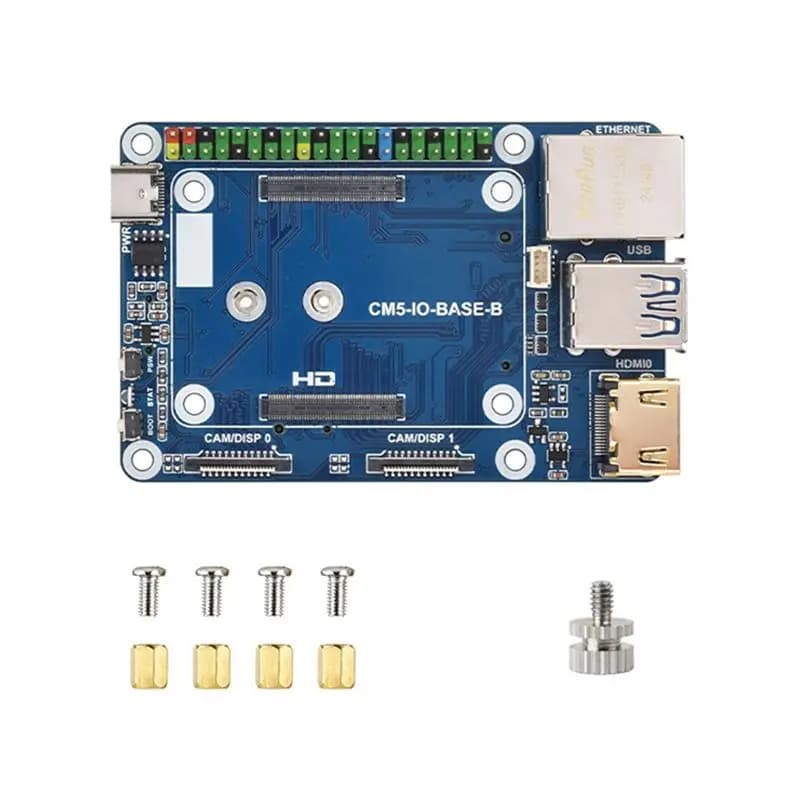 [NEW!】 For Raspberry Pi Compute Module 5 CM5 Base Board (B) CM5-IO-BASE-B Expansion Board For Compute Module 5 Lite/EMMC