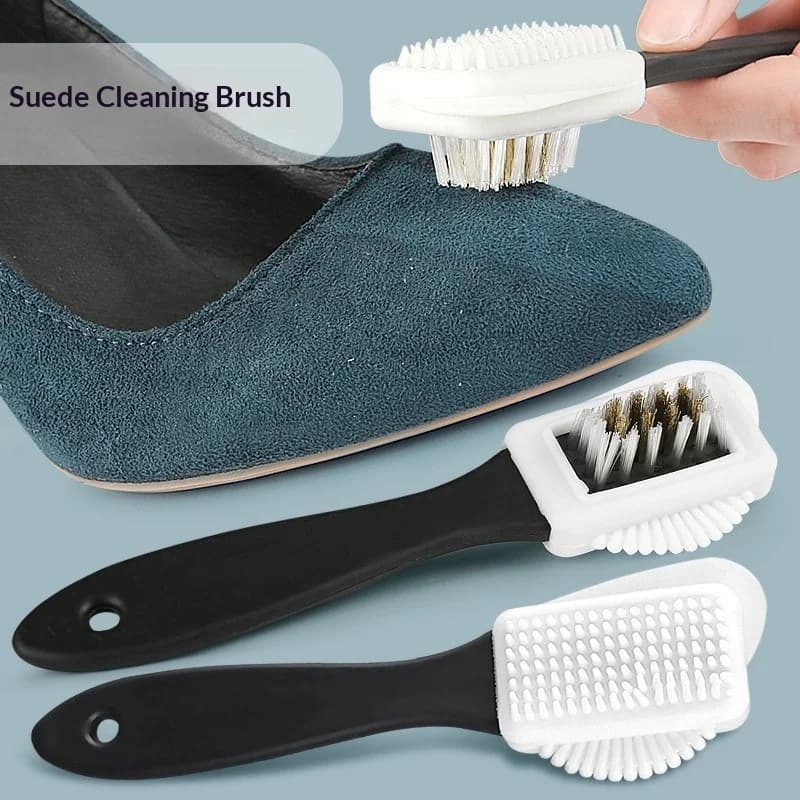 1/2pcs 3 Side Cleaning Convenience S-Shaped Shoe Brush Suede Cleaning Brush Snow Boot and Sports Shoe Cleaning Brush
