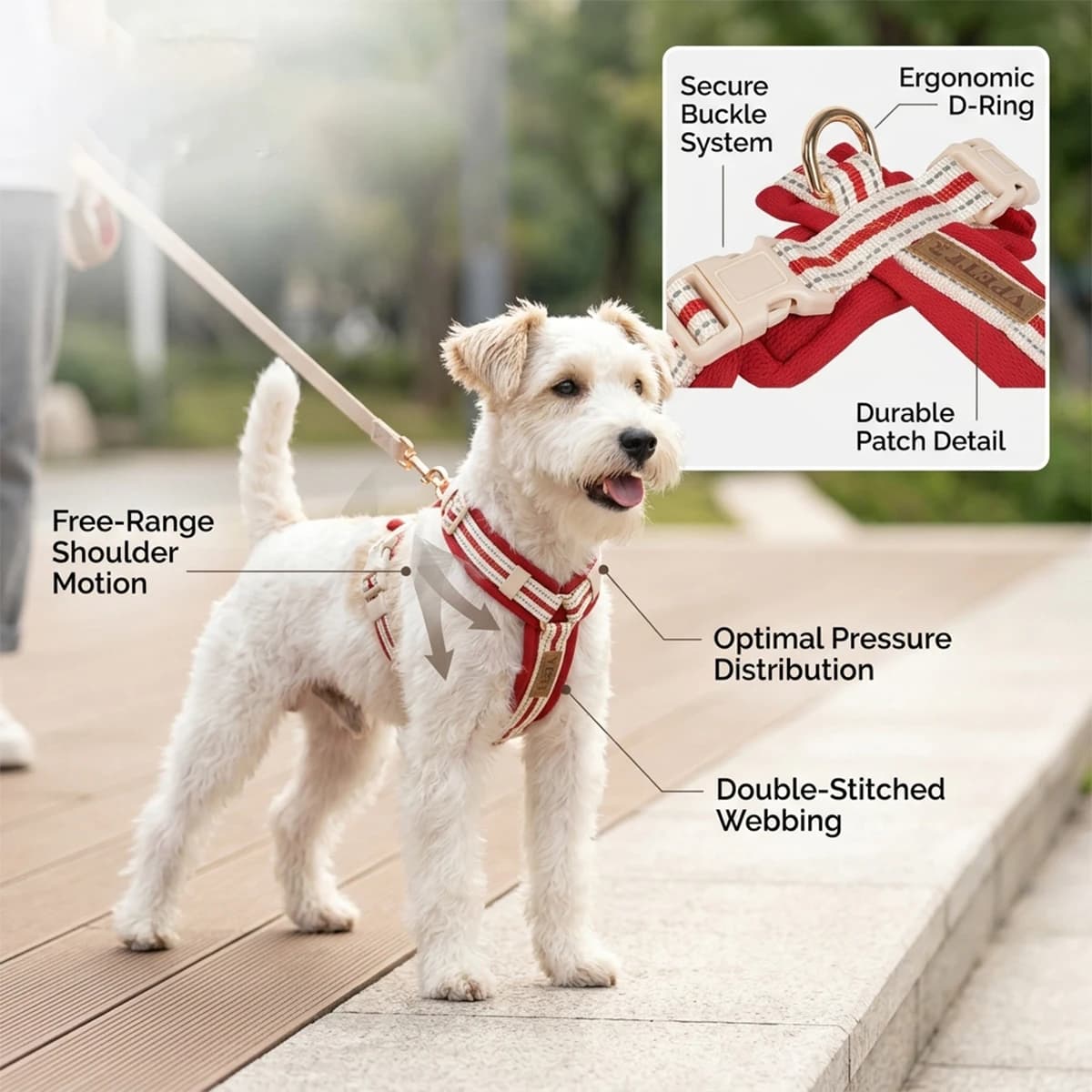 Puppy Harness Set Dog Accessories AdjustablePuppy and Cat Harness Vest French Bulldog Chihuahua Small Dog Collar Pet Leash Dogs