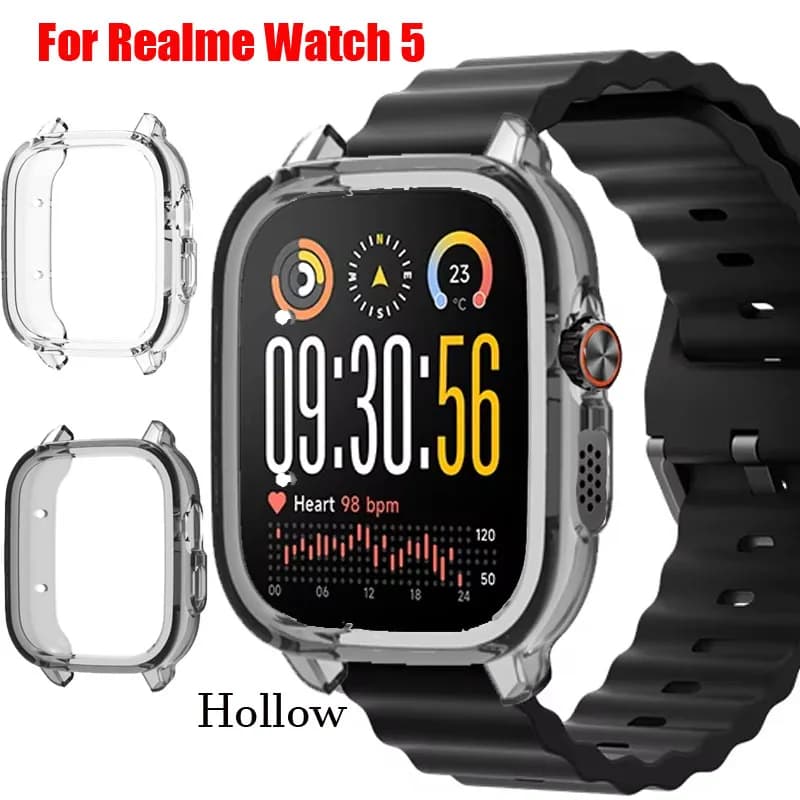 Custodia morbida in TPU per Realme Watch 5 Smart Watch, telaio antigraffio per Realme Watch 5, accessori protettivi.