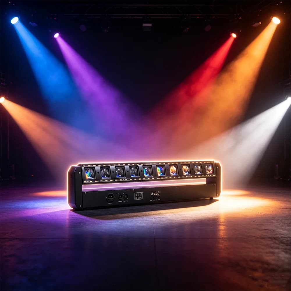 10*20W LED Beam Moving Head Bar Light with Ring Circle Flash Effect for Wedding Party Show