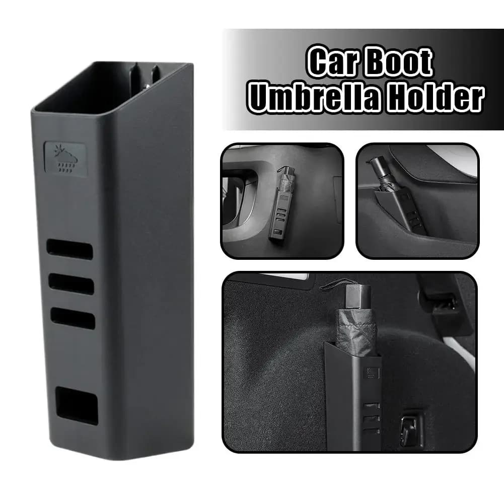 Universal Car Umbrella Holder Storage Box Trunk Waterproof Rain Organizer Vehicle Interior Accessory for SUV Sedan Hatchback