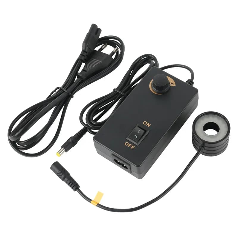 6500K 32 LED Ring Light 28mm Installation Wire Illuminator Lamp For Industry HDMI Video USB Microscopy Camera