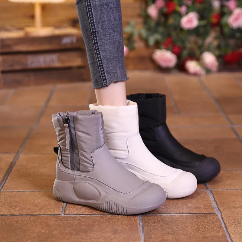 Scarpe sportive invernali da donna con velluto spesso e stivali da neve che aumentano l'altezza Nuovi stivaletti corti impermeabili versatili Scarpe da trekking scarpe saldi spedizione gratuita scarpe da donna scarpe t