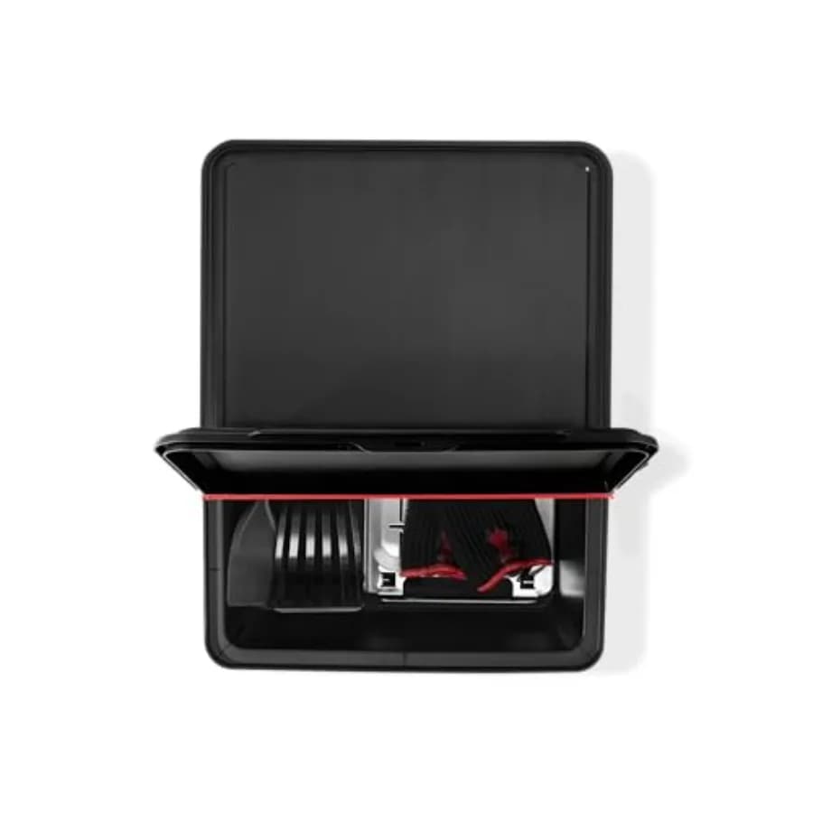Contenitore da esterno resistente alle intemperie per attrezzi e accessori per barbecue con coperchio incernierato - Tavoli e carrelli laterali