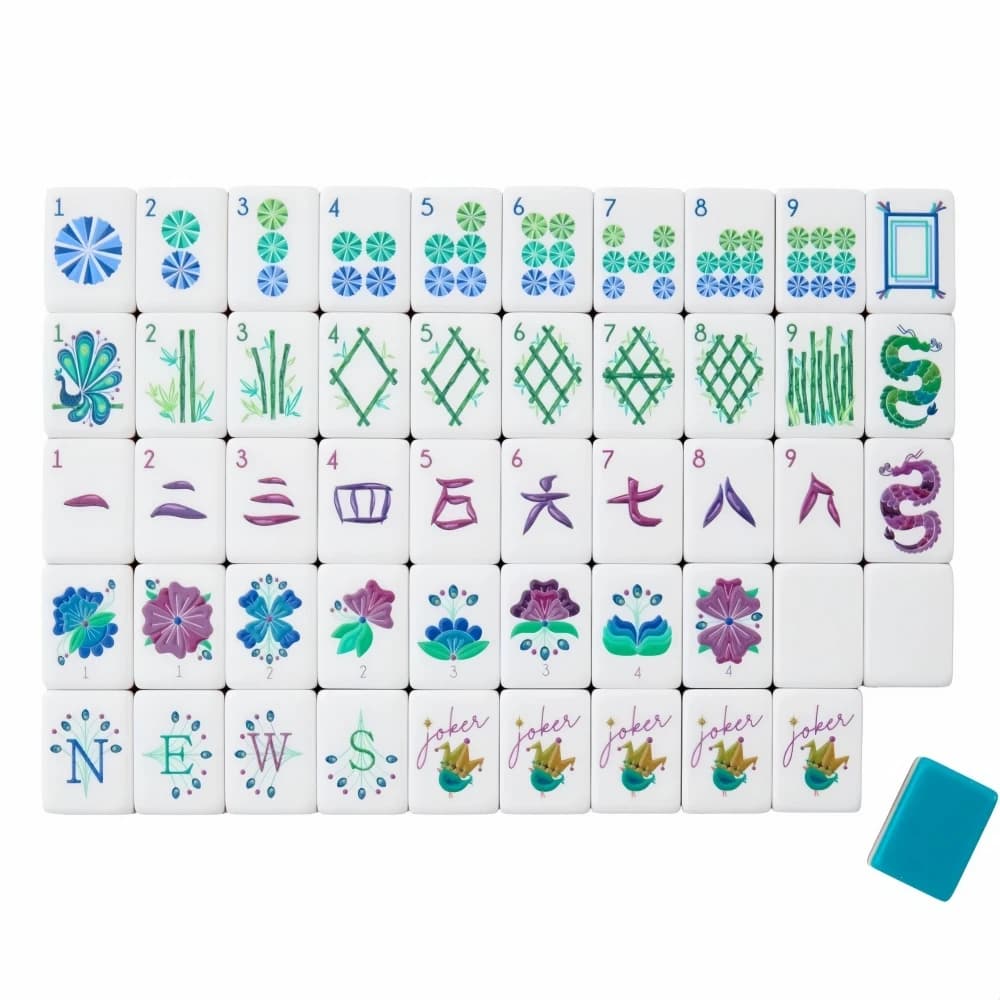 Hot Selling Custom American Mahjong Set 4-Layer Acrylic Engraved Mah Jongg Sets Portable Travel Mahjong Game Tiles Surprise Gift