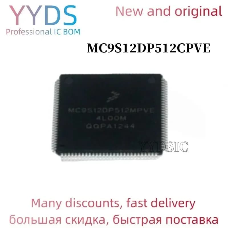 1PCS MC9S12DP512CPVE MC9S12DP512 QFP IC MCU 16BIT 512KB FLASH 112LQFP in magazzino