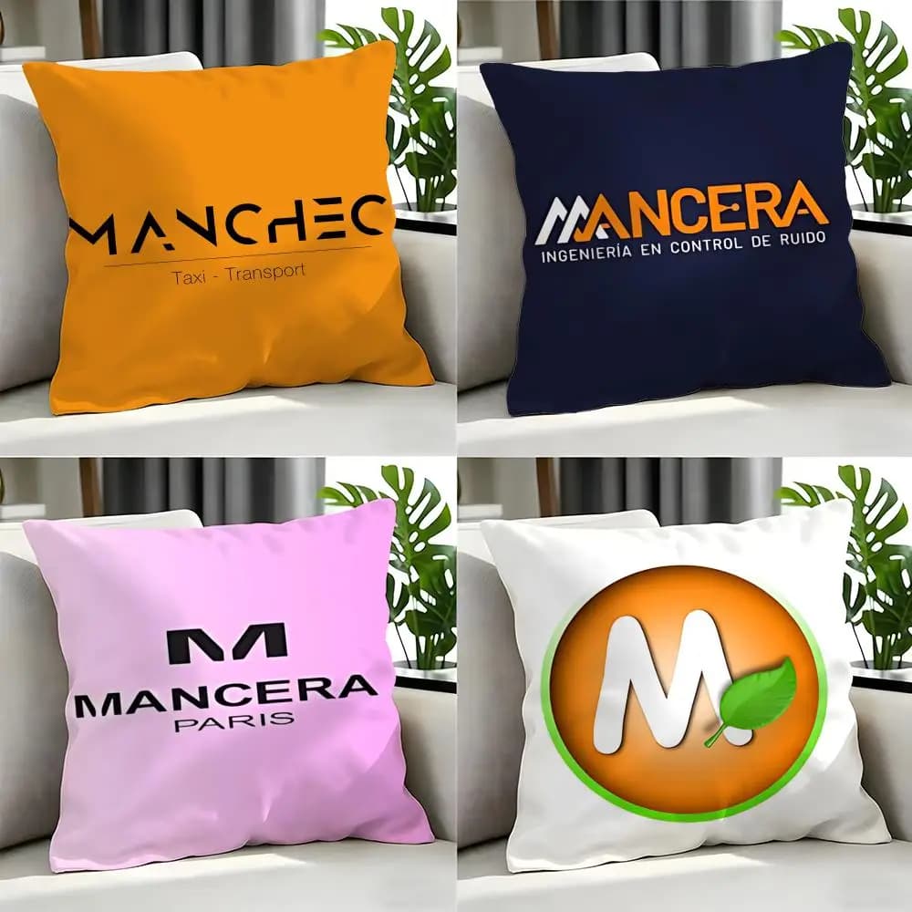 Marca Mancera Set di 4 fodere per cuscini 50x50 45x45 40x40 Federe decorative per divano e arredamento casa