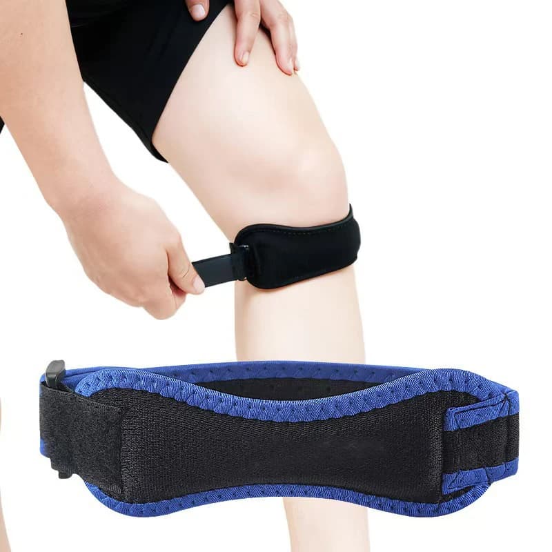 Accessorio per Ginocchio: Fascia di Supporto per Tendine Rotulee, Regolabile, con Assorbimento degli Urti e Compressione, per Basket