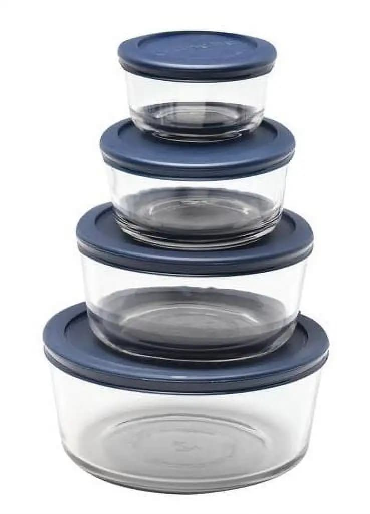 Contenitori in vetro per alimenti con coperchi, set da 8 pezzi