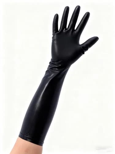 Guanto di gomma in lattice Halloween Masquerade Club di feste cosplay personalizzato fatto a mano