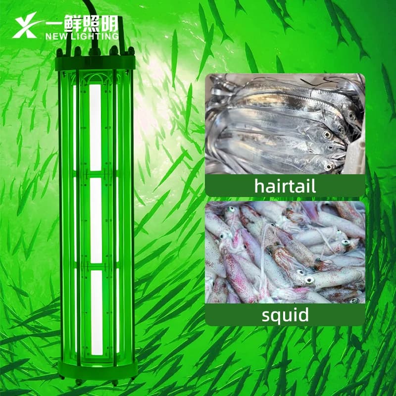 Ip68 1000W 2000W 3000W Led Luce da pesca 165V 265V Verde Barca marina Calamari di mare profondo Tonno Richiamo Notte Lampada impermeabile ad alta potenza