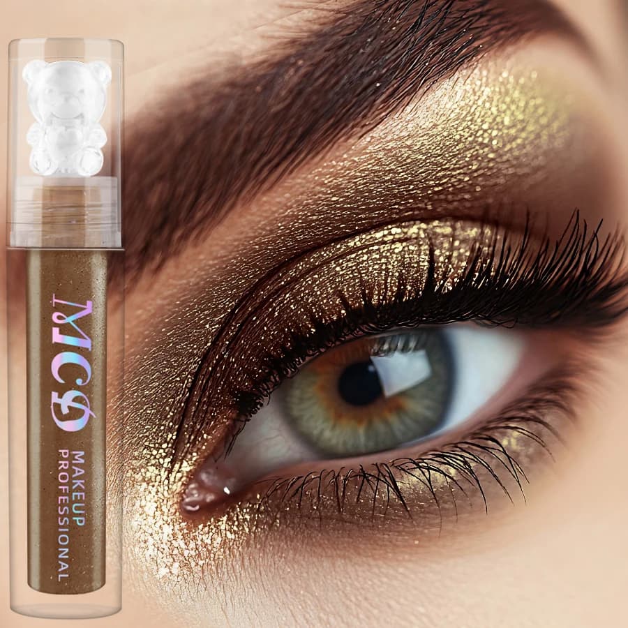 1pc Matita perlescent eye shadow Stick Brown Umbrella Pen Makeup Glitter Shimmer 1pc Cosmetic Eye Pen Waterproof without Smooth