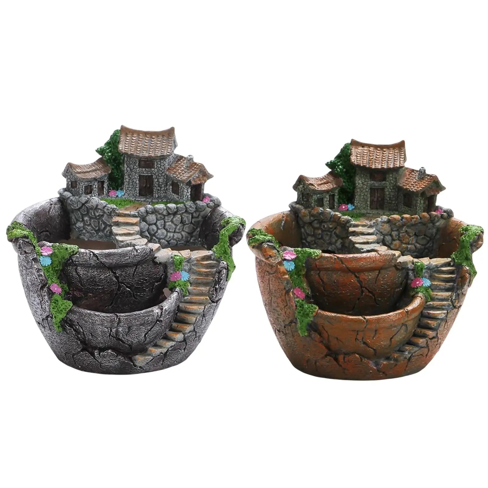 Giardino Pianta Verde Piantare Vaso di Fiori Decorazione Micro Paesaggio Ornamenti Piante Succulente Vaso Paesaggio Giardino Vaso Per Succulente