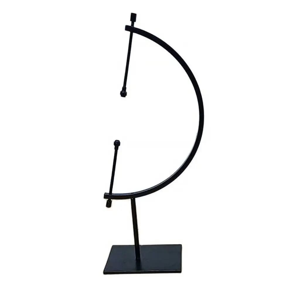 Espositore con base a sfera di cristallo, sfera fissa in argento nero, sfera decorativa per la casa