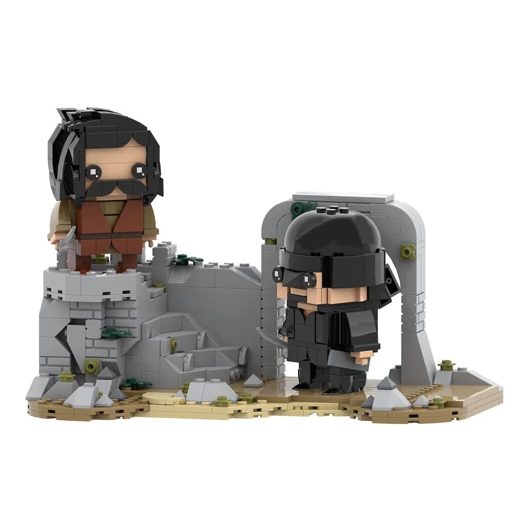 MOC La Principessa Sposa Westley Fights Inigo Building Blocks Modello Westley Fights Inigo Figura Mattoni Assemblaggio FAI DA TE Giocattoli Regalo Per Bambini