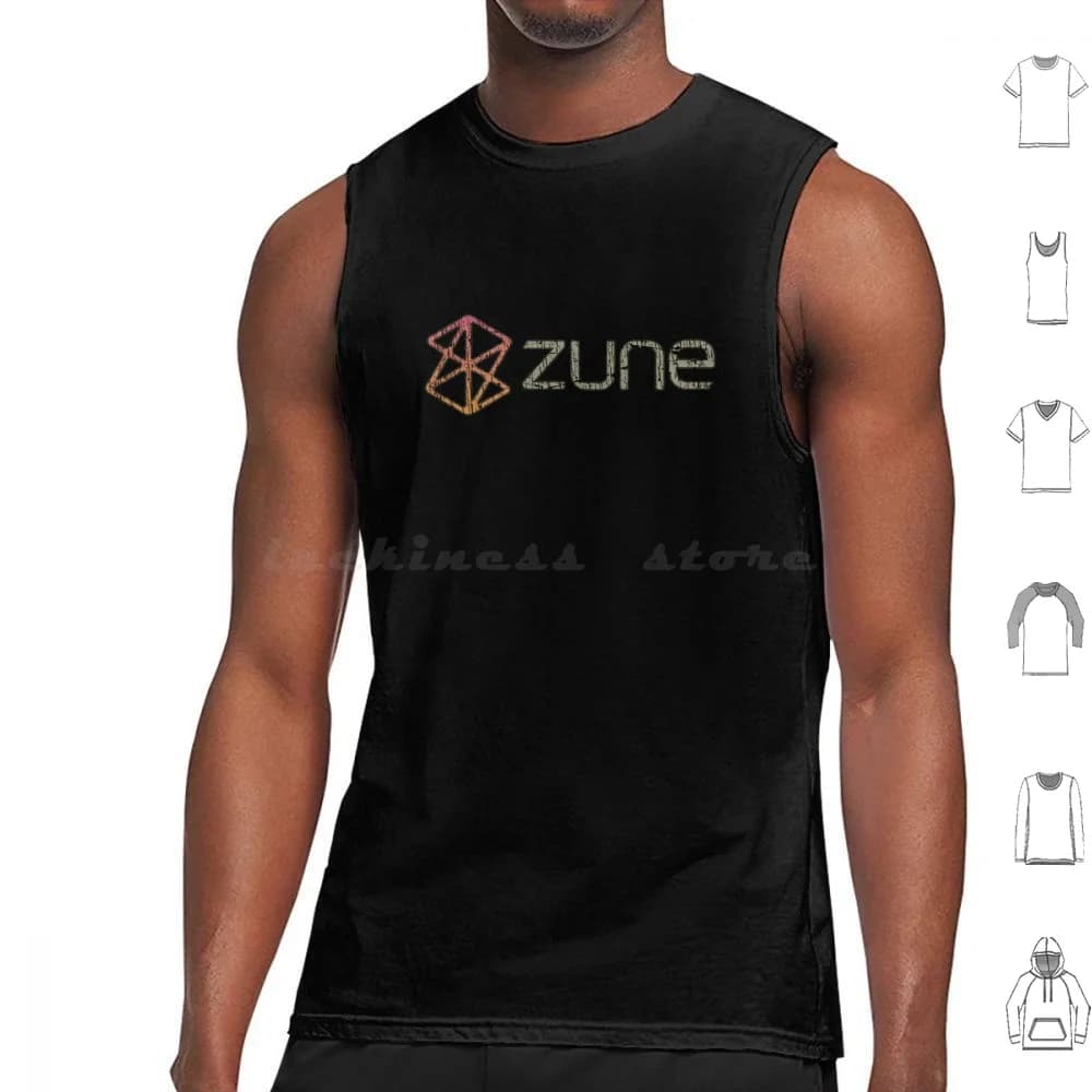 Zune Media Player 2006 Canotte Stampa Cotone Amante della musica Geeky Nerds Off Brand Lettore Mp3 Mp3 2000s 2000s Pop Culture