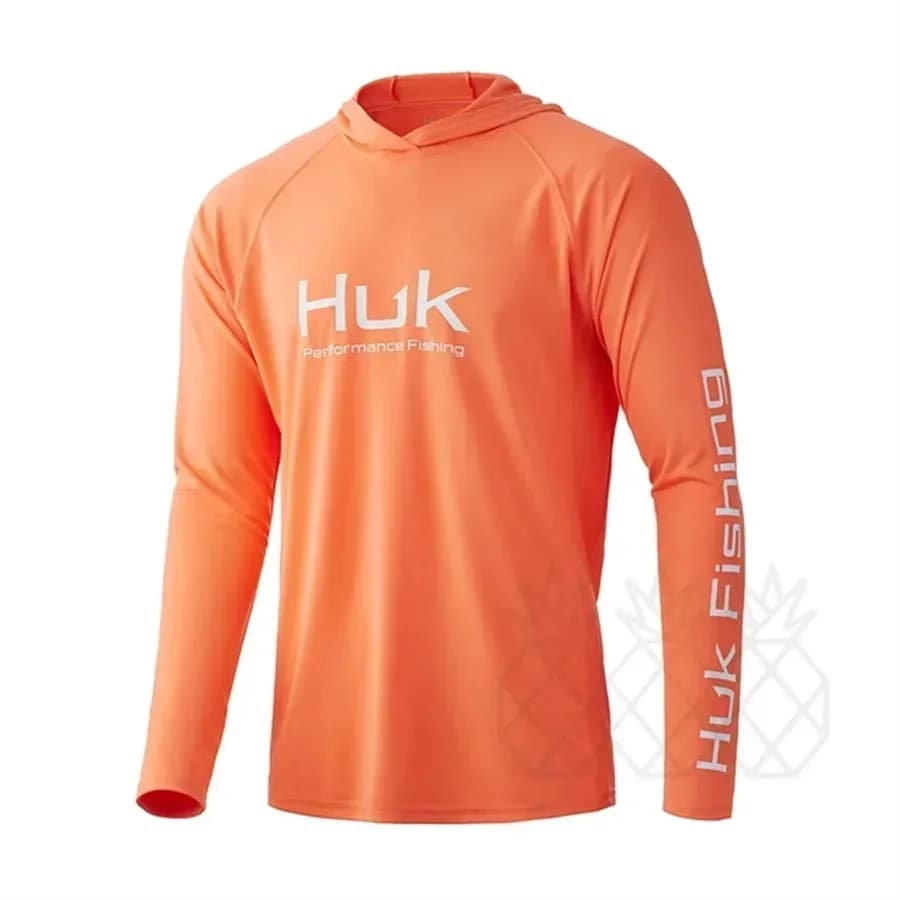 Camicia da pesca con cappello a maniche lunghe Sun UV UPF50 Estate Quick Dry Top leggero da uomo Abbigliamento da pesca Sport Caccia Campeggio