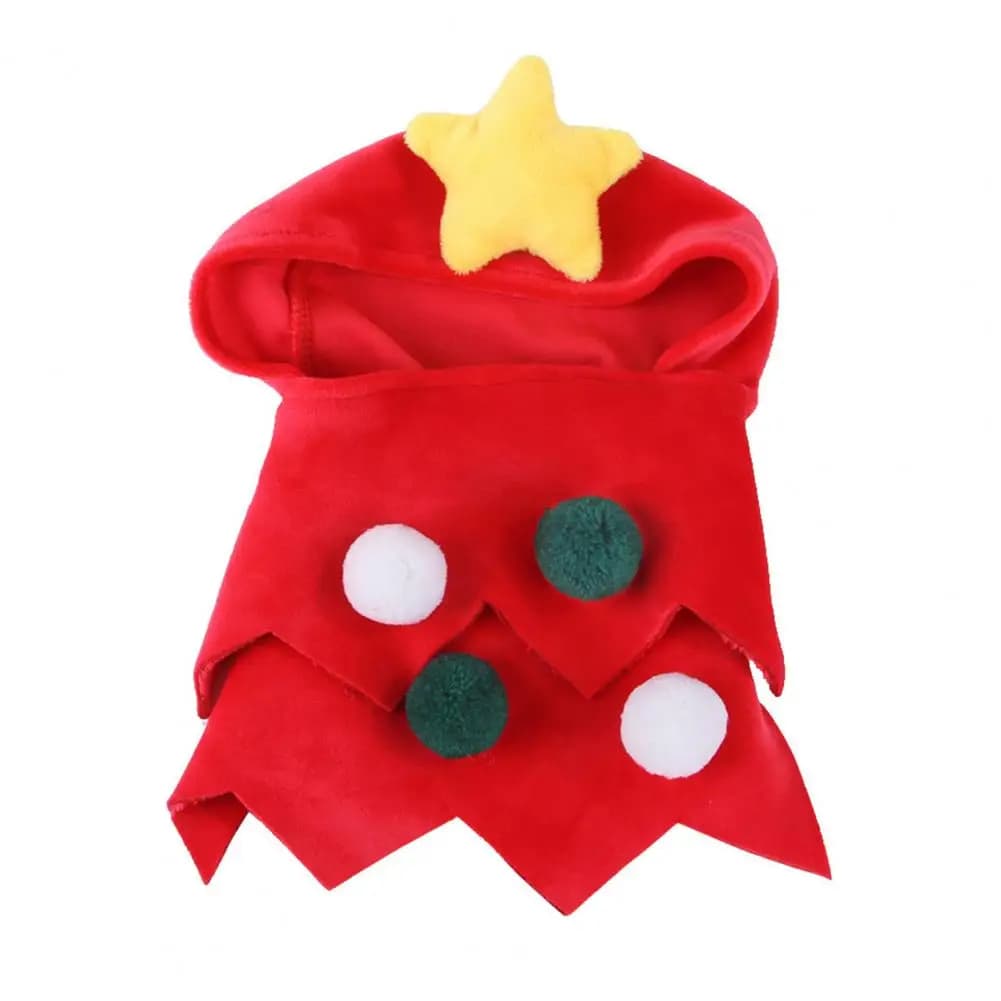 Breathable Dog Outfits Dogs Christmas Costume Holiday Pet Tree Headwear Festive Green Xmas Hat for Cats Party Dress-up Apparel