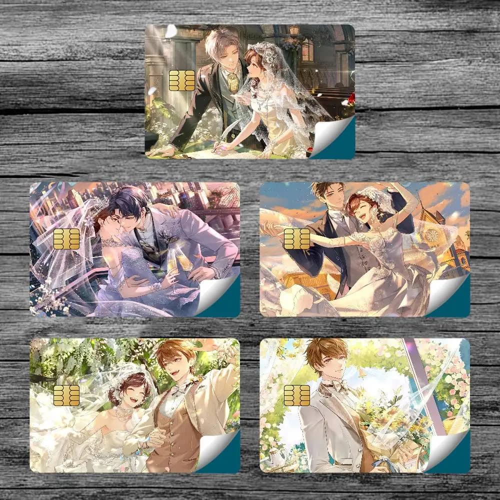 Adesivi Decorativi Impermeabili per Carte di Credito e Tessere Pubblicitaterici Game T-tears T-themiss, Set da 4 Pezzi