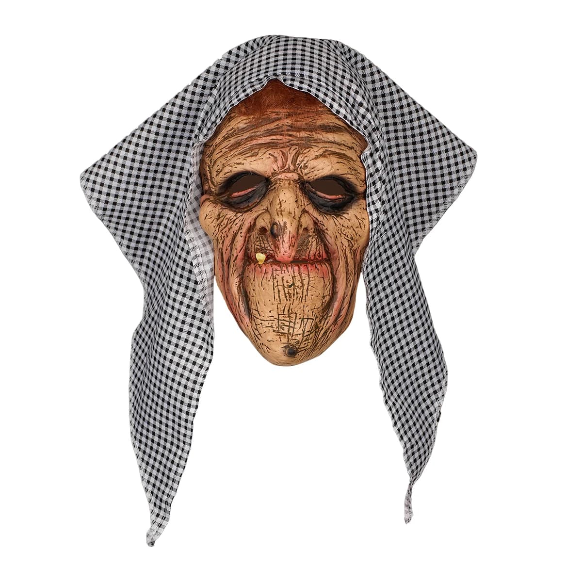 Maschera da nonna horror ultra-realistica, adatta per costumi di Halloween, feste di carnevale e come regalo perfetto.