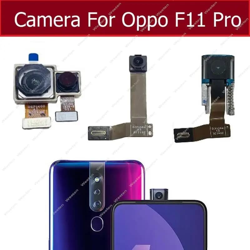 Modulo fotocamera selfie frontale posteriore per OPPO F11 Pro Fotocamera di sollevamento anteriore posteriore principale con parti di ricambio del telaio