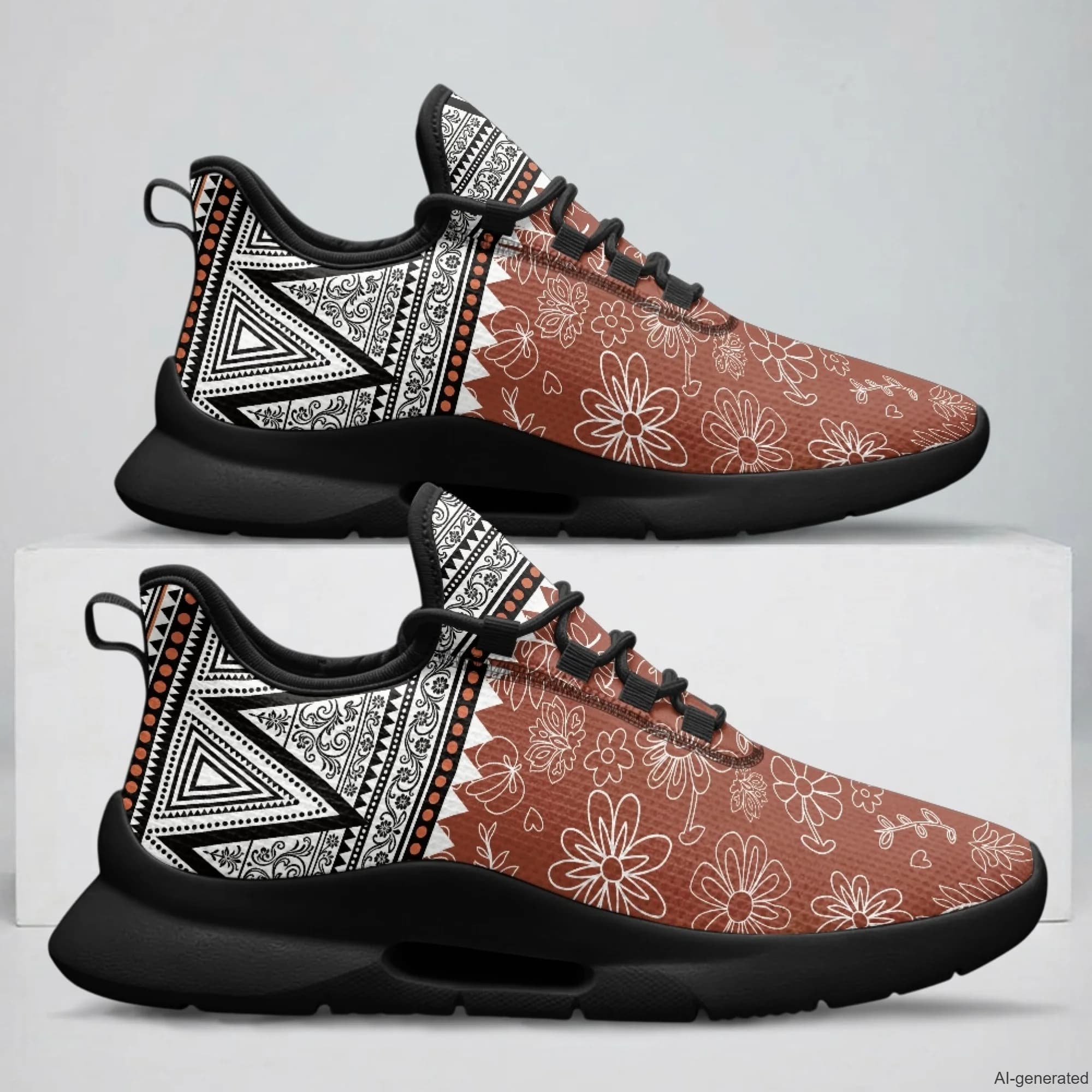 XIXIRIMIDO Tenis Feminino Lace-up Casual Shoes Nurse Sneakers Aztec Pattern Man Shoes Women's Sneakers and Casual Shoes 35-48