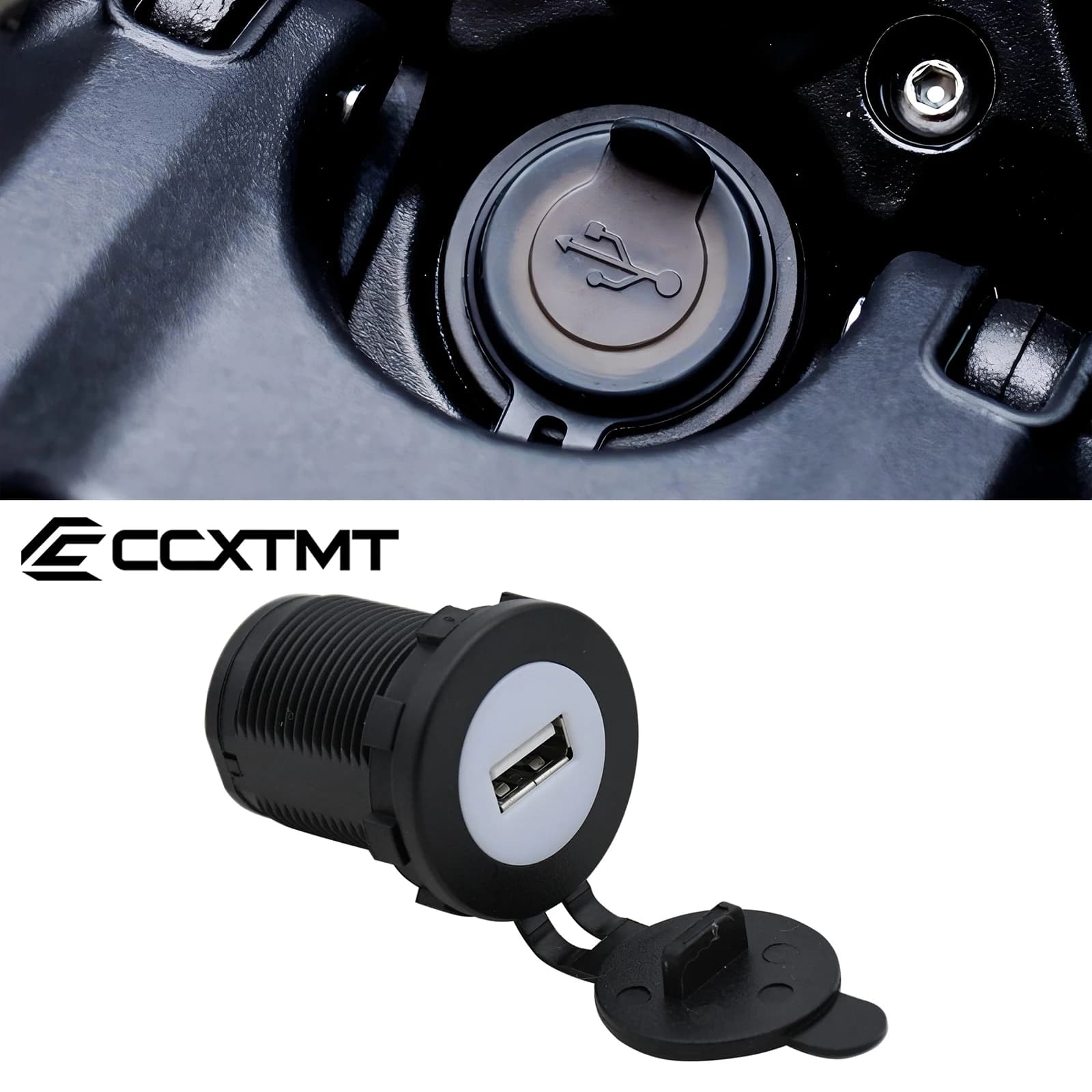 Electric Motorcycle ABS Plastic Interface USB 5V 2.4A For Sur Ron Sur-Ron Surron Light Bee S & Light Bee X Dirt Bike Universal