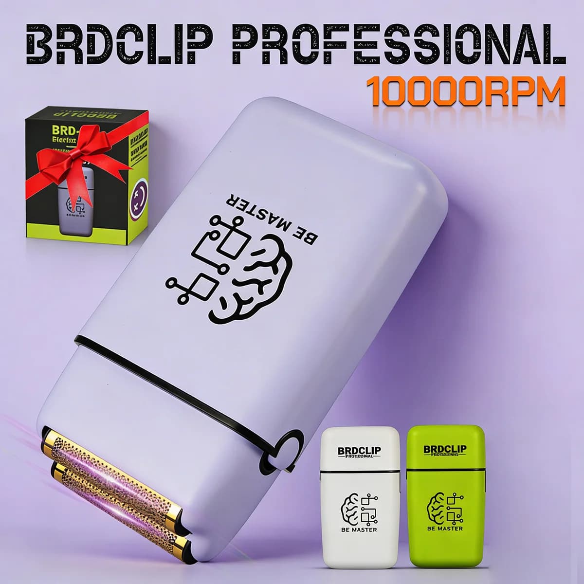 Nuovo Rasoio Elettrico Professionale BRDCLIP 609 10000RPM a Doppia Lamina per Uomo, Regolabarba e Tagliacapelli, Macchinetta per Taglio Capelli da Barbiere